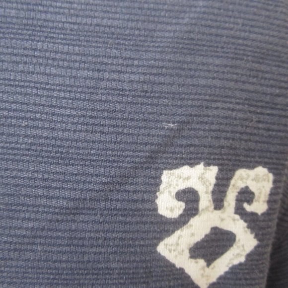 Common Man Dale Waters Men Hawaiian camp shirt p2p 25 L tribal cotton blue vtg - Picture 5 of 8